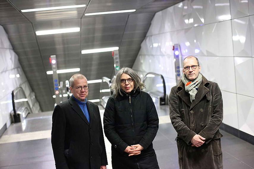 Sound-Installation von Waltraud Blischke in der U-Bahn-Station Heinrich-Heine-Allee