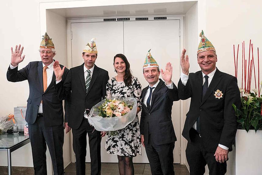 Traditioneller Prinzenempfang im Rathaus