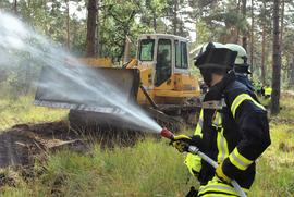 Waldbrandübung des Kreises Viersen erfolgreich abgeschlossen