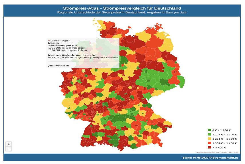 Strompreise: Das kostet Strom für Neukunden in Deutschland